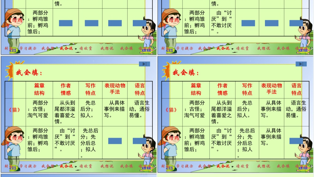 四年级上册母鸡PPT课件 四年级上册母鸡PPT课件