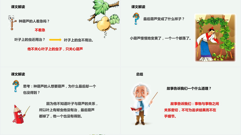 人教版小学二年级语文上册《我要的是葫芦》PPT说课课件 人教版小学二年级语文上册《我要的是葫芦》PPT说课课件