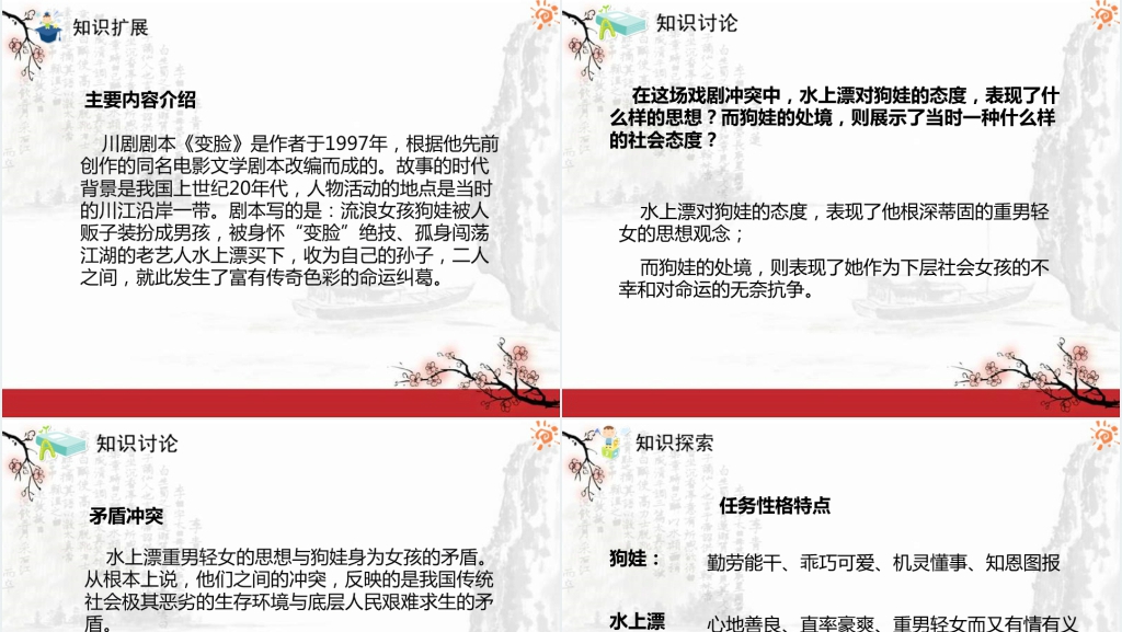 九年级变脸PPT课件 九年级变脸PPT课件