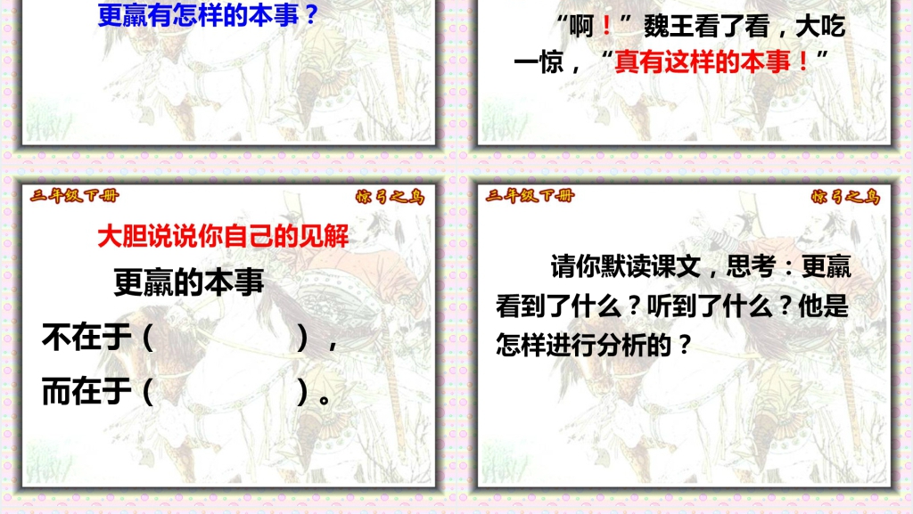 三年级下册惊弓之鸟PPT课件 三年级下册惊弓之鸟PPT课件