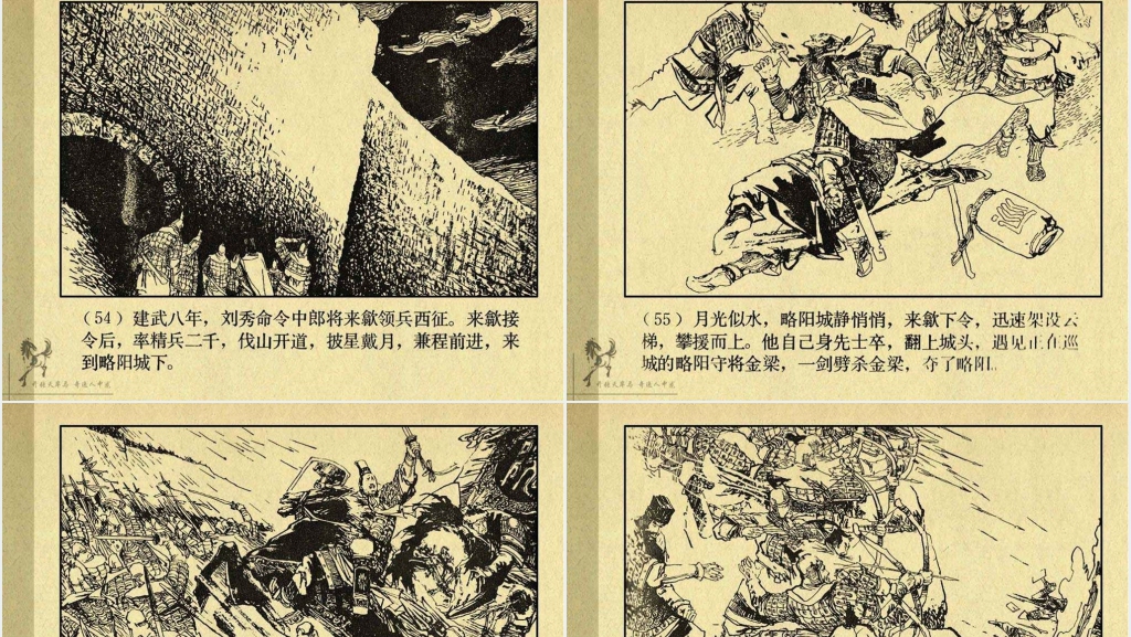 《刘秀》连环画故事PPT模板 《刘秀》连环画故事PPT模板