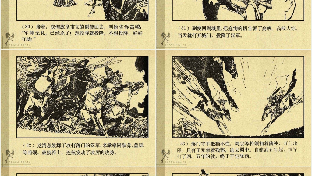 《刘秀》连环画故事PPT模板 《刘秀》连环画故事PPT模板