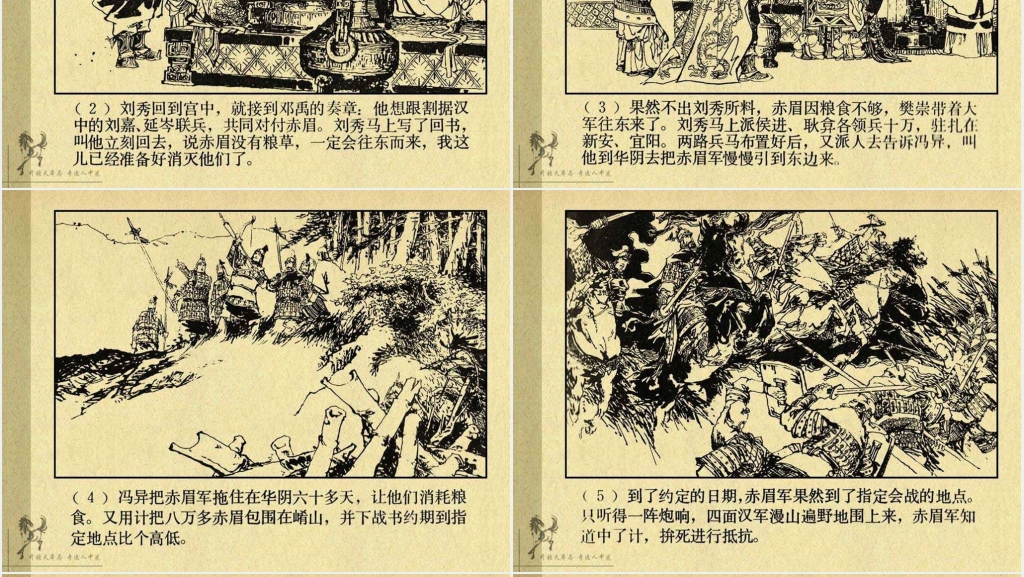 《刘秀》连环画故事PPT模板 《刘秀》连环画故事PPT模板
