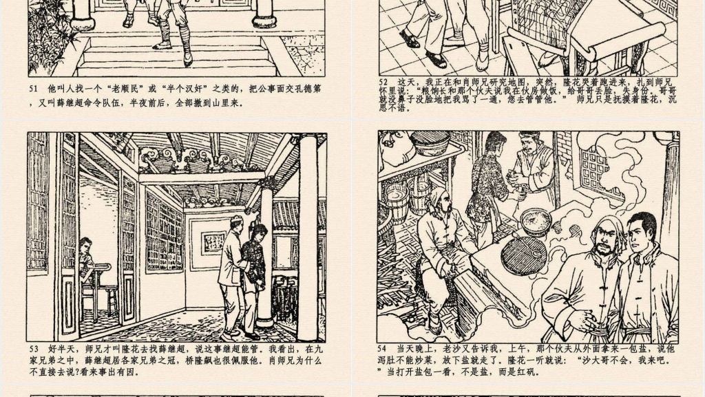 《桥隆飙》连环画故事上集PPT模板 《桥隆飙》连环画故事上集PPT模板