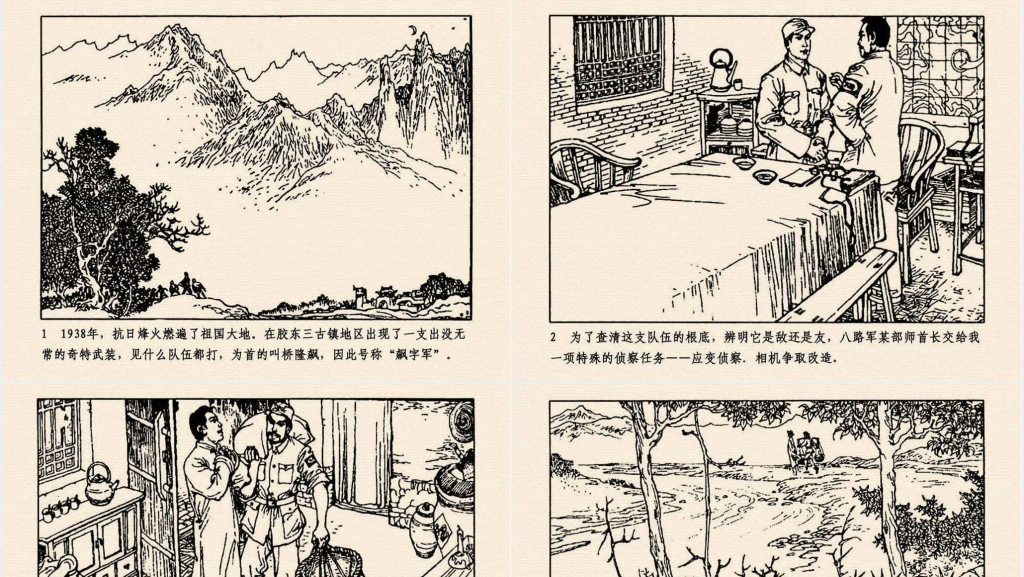 《桥隆飙》连环画故事上集PPT模板 《桥隆飙》连环画故事上集PPT模板