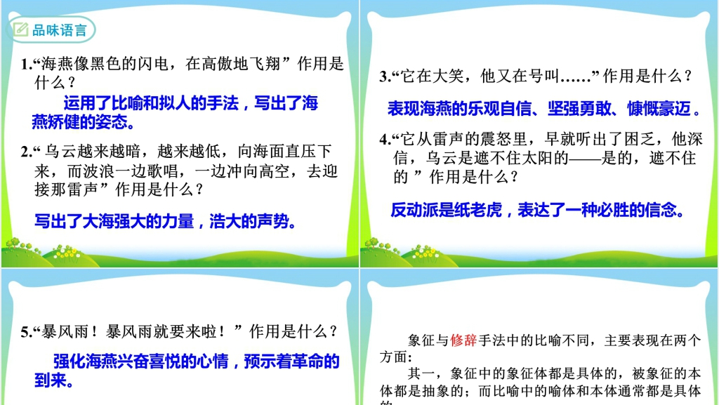 海燕第二课时PPT课件 海燕第二课时PPT课件