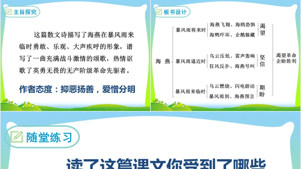 海燕第二课时PPT课件 海燕第二课时PPT课件