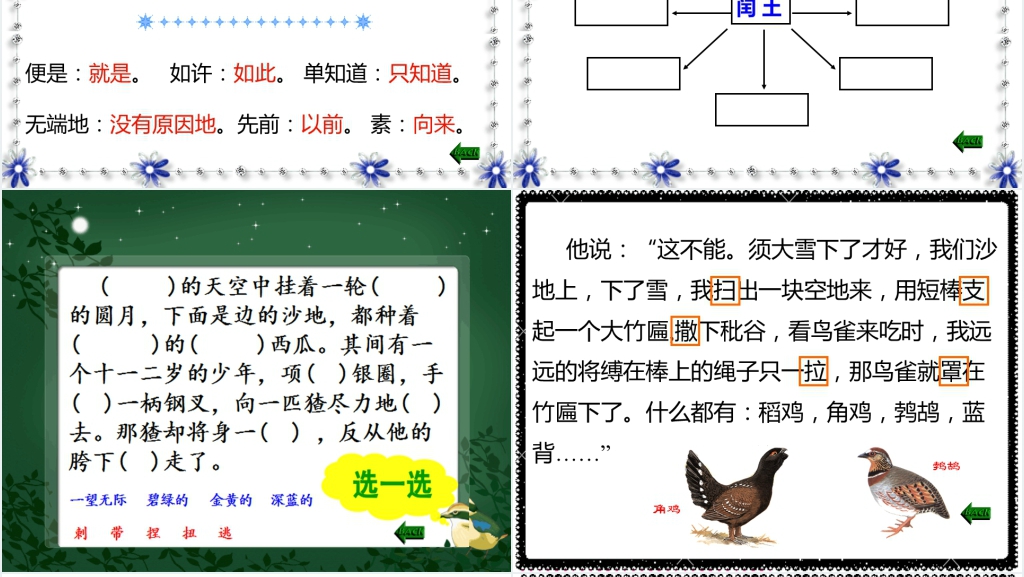 鲁迅先生故乡少年闰土PPT课件 鲁迅先生故乡少年闰土PPT课件