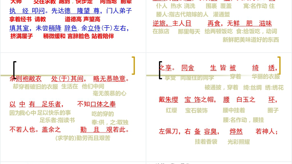 九年级下册语文《送东阳马生序》PPT图文优秀课件 九年级下册语文《送东阳马生序》PPT图文优秀课件