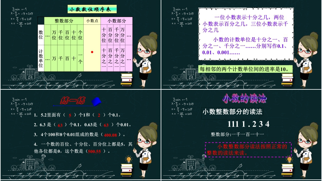 小学四年级小数的意义和读写法PPT下载 小学四年级小数的意义和读写法PPT下载