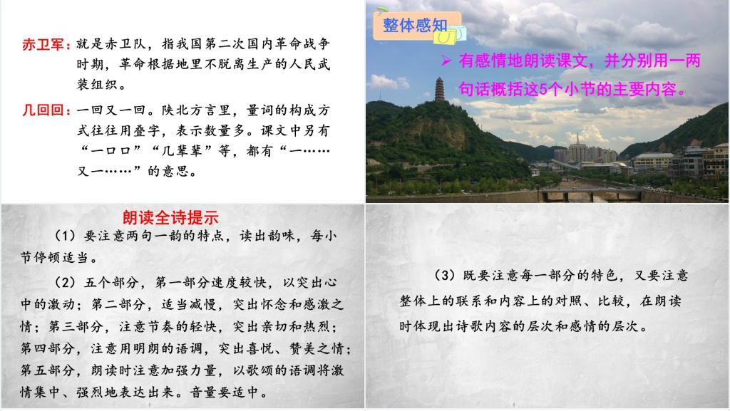 八年级下册语文2回延安PPT课件 八年级下册语文2回延安PPT课件