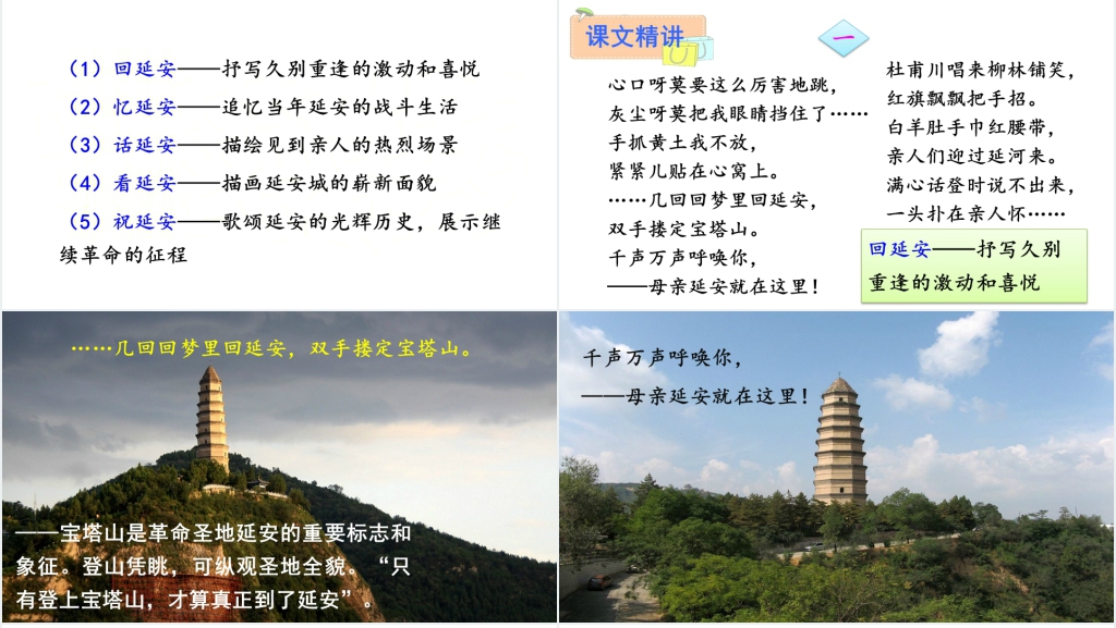 八年级下册语文2回延安PPT课件 八年级下册语文2回延安PPT课件