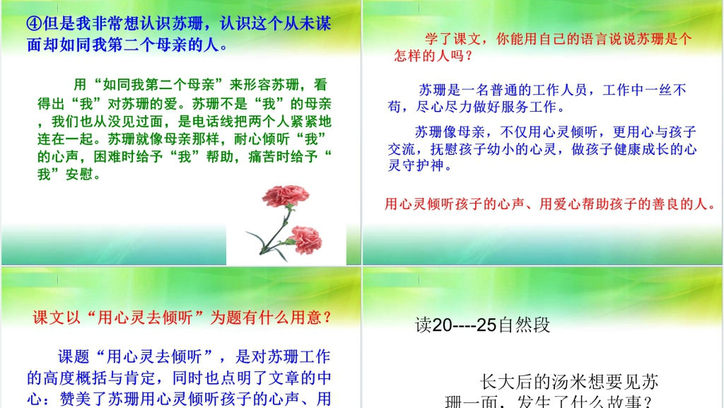 第12课用心灵去倾听PPT课件 第12课用心灵去倾听PPT课件
