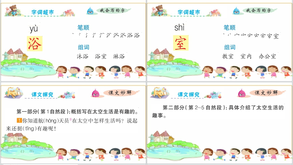 人教版小学太空生活趣事多课文PPT课件 人教版小学太空生活趣事多课文PPT课件