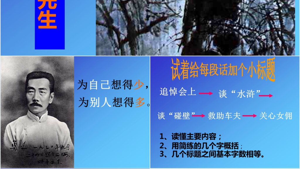 18我的伯父鲁迅先生课文PPT课件 18我的伯父鲁迅先生课文PPT课件
