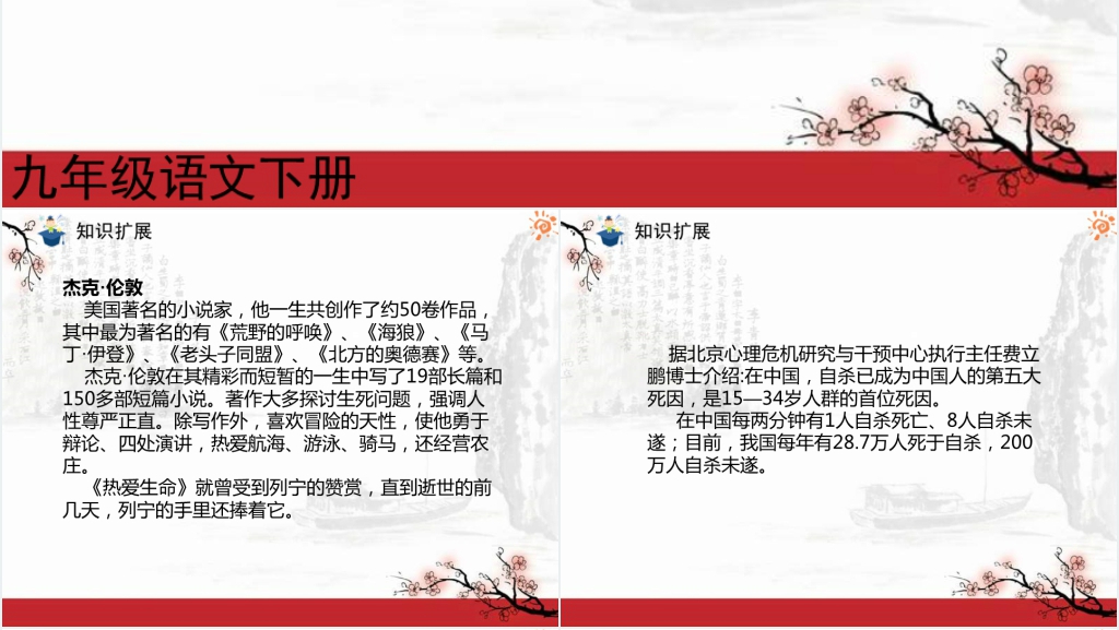 热爱生命教案PPT课件 热爱生命教案PPT课件
