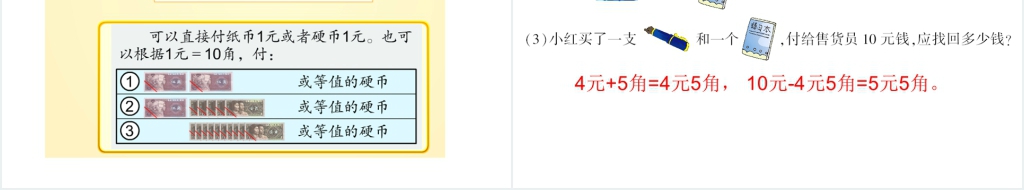 一年级数学下册(RJ)教学课件第8单元总复习第4课时认识人民币PPT课件 一年级数学下册(RJ)教学课件第8单元总复习第4课时认识人民币PPT课件