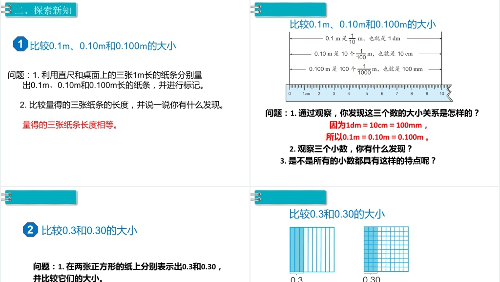 四年级数学下册第4单元小数的意义和性质第3课时小数的性质PPT课件 四年级数学下册第4单元小数的意义和性质第3课时小数的性质PPT课件