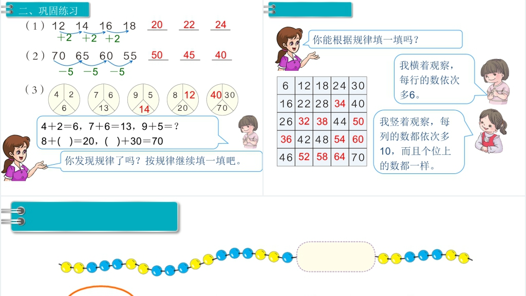 一年级数学下册第8单元总复习第5课时找规律PPT课件 一年级数学下册第8单元总复习第5课时找规律PPT课件