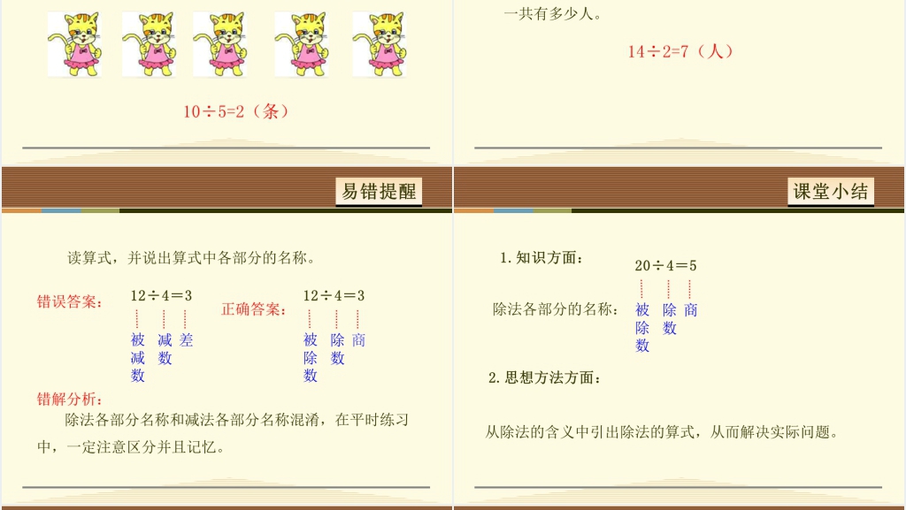 二年级认识除法各部分名称PPT课件 二年级认识除法各部分名称PPT课件