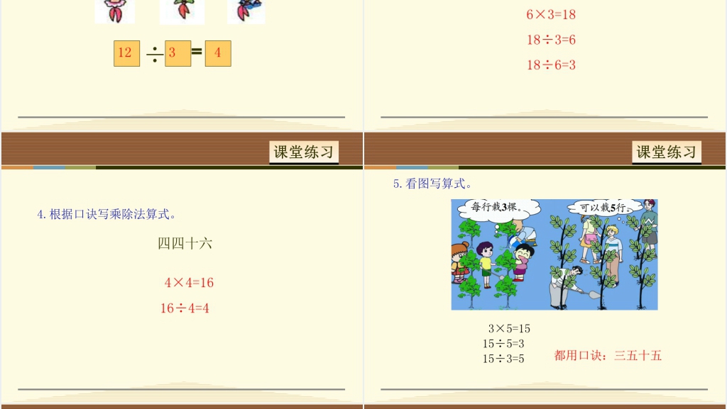 用2-6的乘法口诀求商例2PPT课件 用2-6的乘法口诀求商例2PPT课件