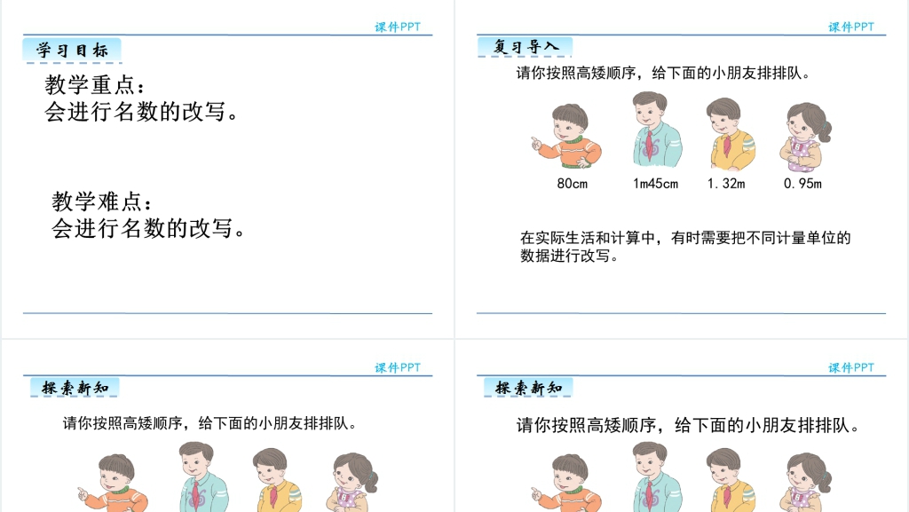人教版小数与单位换算教学PPT课件 人教版小数与单位换算教学PPT课件