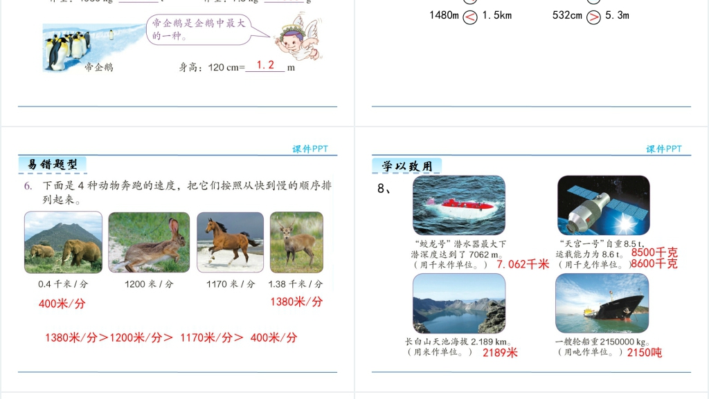 人教版小数与单位换算教学PPT课件 人教版小数与单位换算教学PPT课件