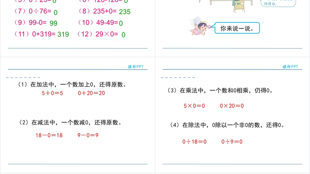 四则运算有关0的运算PPT课件 四则运算有关0的运算PPT课件