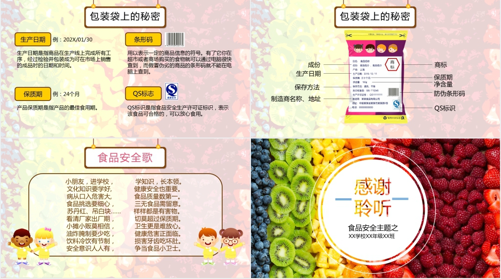舌尖上的食品安全PPT模板 舌尖上的食品安全PPT模板