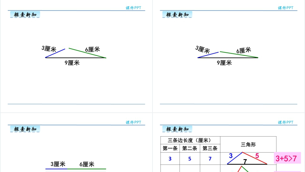 小学数学三角形的三边关系PPT课件 小学数学三角形的三边关系PPT课件