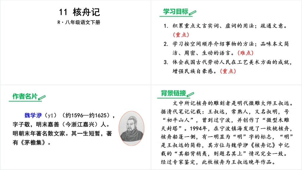 第11课核舟记PPT课件 第11课核舟记PPT课件
