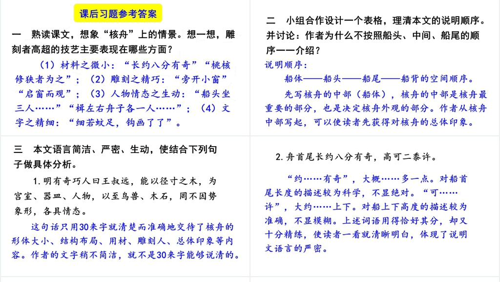 第11课核舟记PPT课件 第11课核舟记PPT课件