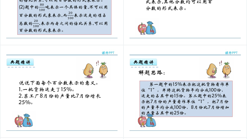 人教版六年级数学上册第6单元百分数(一)1百分数的意义和读写PPT模板 人教版六年级数学上册第6单元百分数(一)1百分数的意义和读写PPT模板