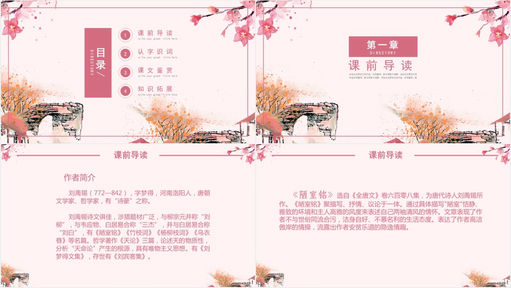 人教版八年级语文《陋室铭》刘禹锡PPT课件 人教版八年级语文《陋室铭》刘禹锡PPT课件