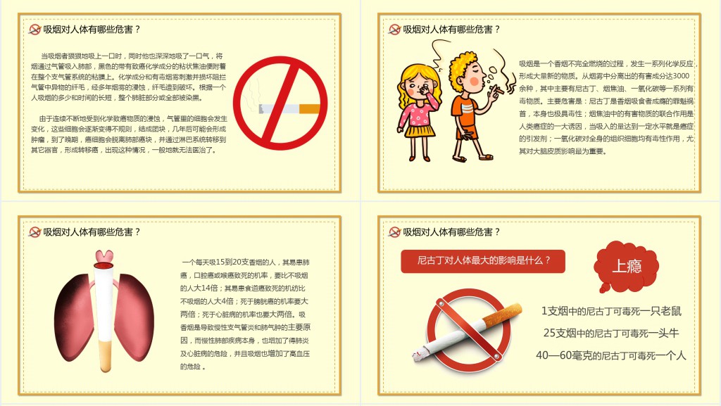 世界无烟日主题宣传PPT 世界无烟日主题宣传PPT
