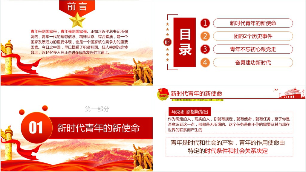 弘扬五四精神纪念“五四运动”PPT 弘扬五四精神纪念“五四运动”PPT
