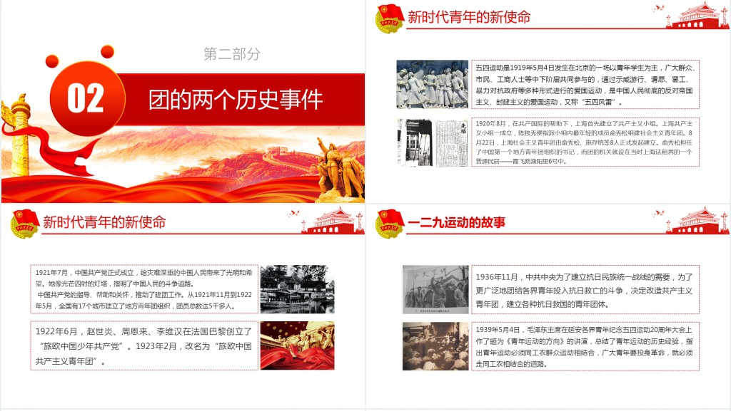 弘扬五四精神纪念“五四运动”PPT 弘扬五四精神纪念“五四运动”PPT