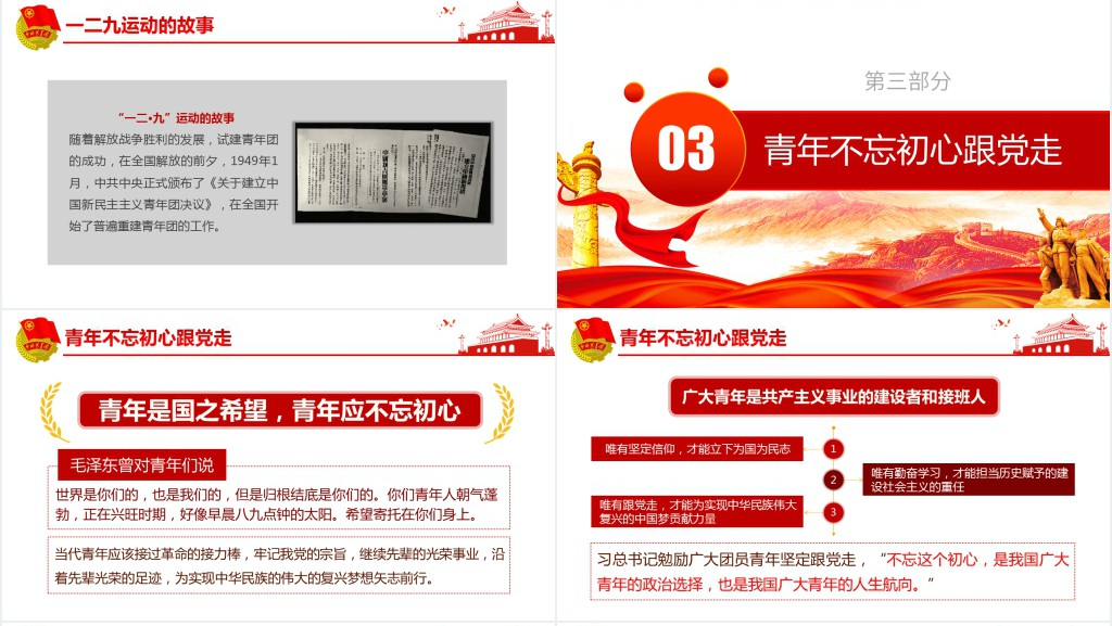 弘扬五四精神纪念“五四运动”PPT 弘扬五四精神纪念“五四运动”PPT