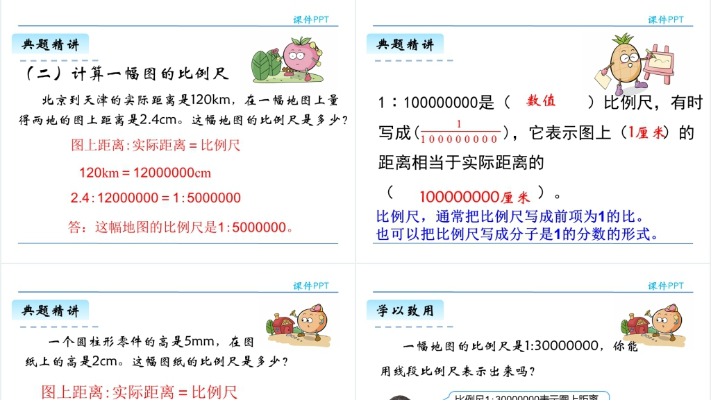 人教版六年级数学下册比例尺PPT课件 人教版六年级数学下册比例尺PPT课件