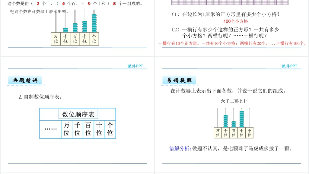 人教版二年级10000以内数的认识PPT课件 人教版二年级10000以内数的认识PPT课件