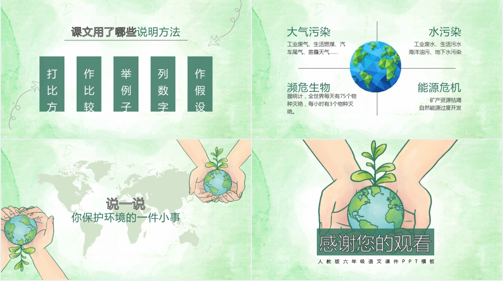 只有一个地球人教版六年级语文PPT课件 只有一个地球人教版六年级语文PPT课件