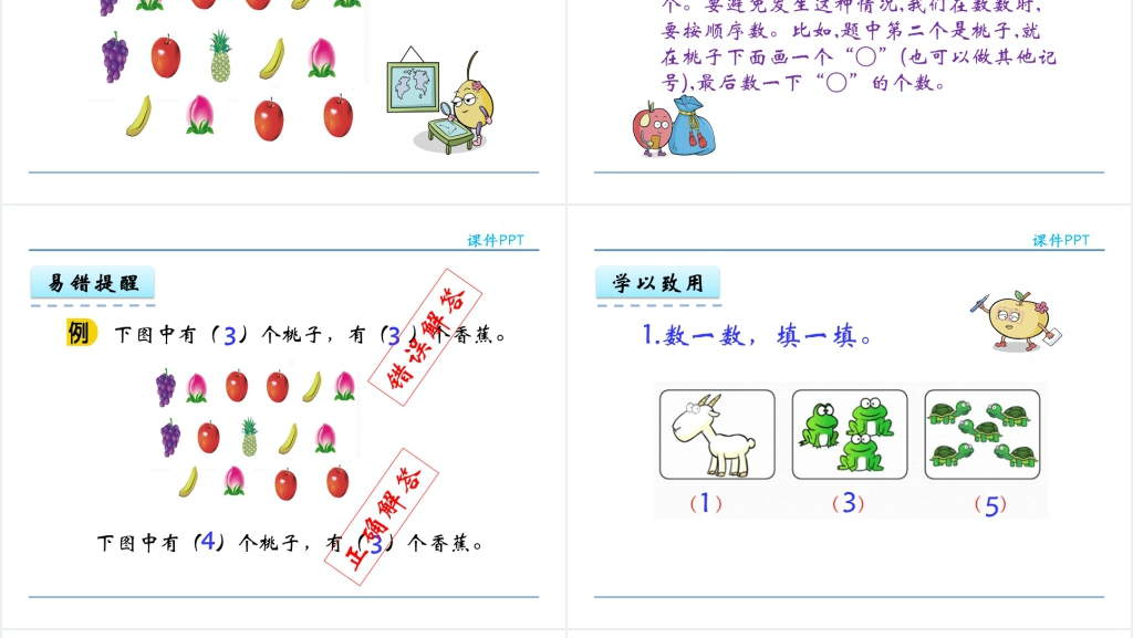 人教实验版一年级数学上册第3单元1~5的认识和加减法1 1~5的认识PPT课件 人教实验版一年级数学上册第3单元1~5的认识和加减法1 1~5的认识PPT课件