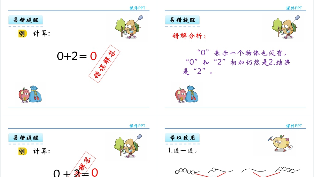 人教实验版一年级数学上册第3单元1~5的认识和加减法0的认识和7.0的加减法PPT课件 人教实验版一年级数学上册第3单元1~5的认识和加减法0的认识和7.0的加减法PPT课件