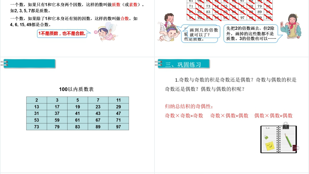 五年级数学下册第二单元因数与倍数奇偶性(第4课时)PPT课件 五年级数学下册第二单元因数与倍数奇偶性(第4课时)PPT课件