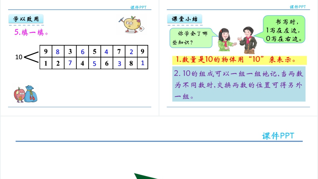人教实验版一年级数学上册第5单元6~10的认识和加减法5  10的认识PPT课件