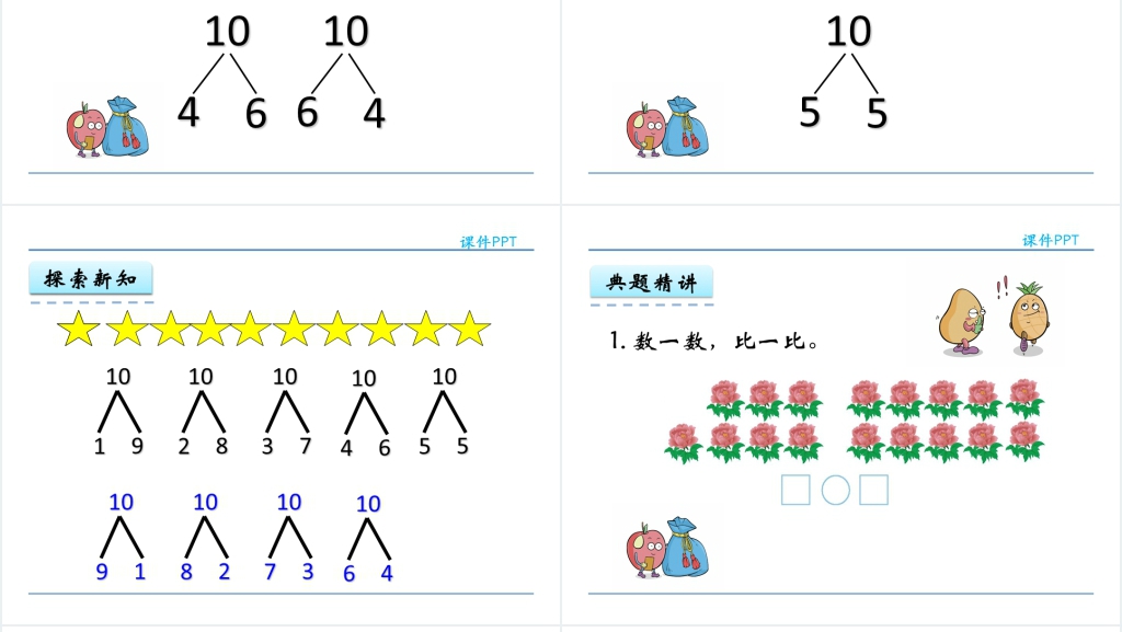 人教实验版一年级数学上册第5单元6~10的认识和加减法5  10的认识PPT课件