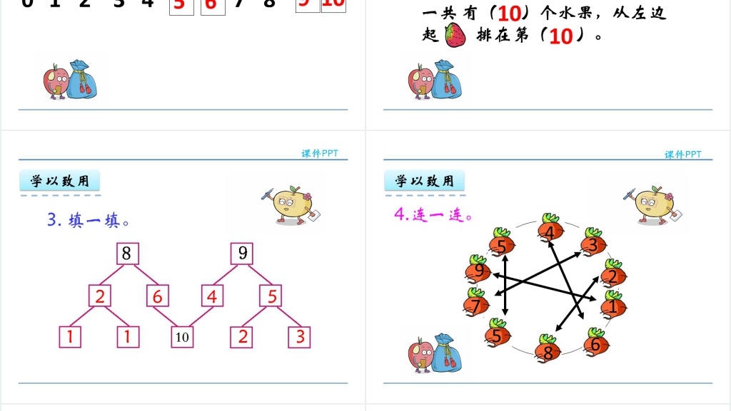 人教实验版一年级数学上册第5单元6~10的认识和加减法5  10的认识PPT课件