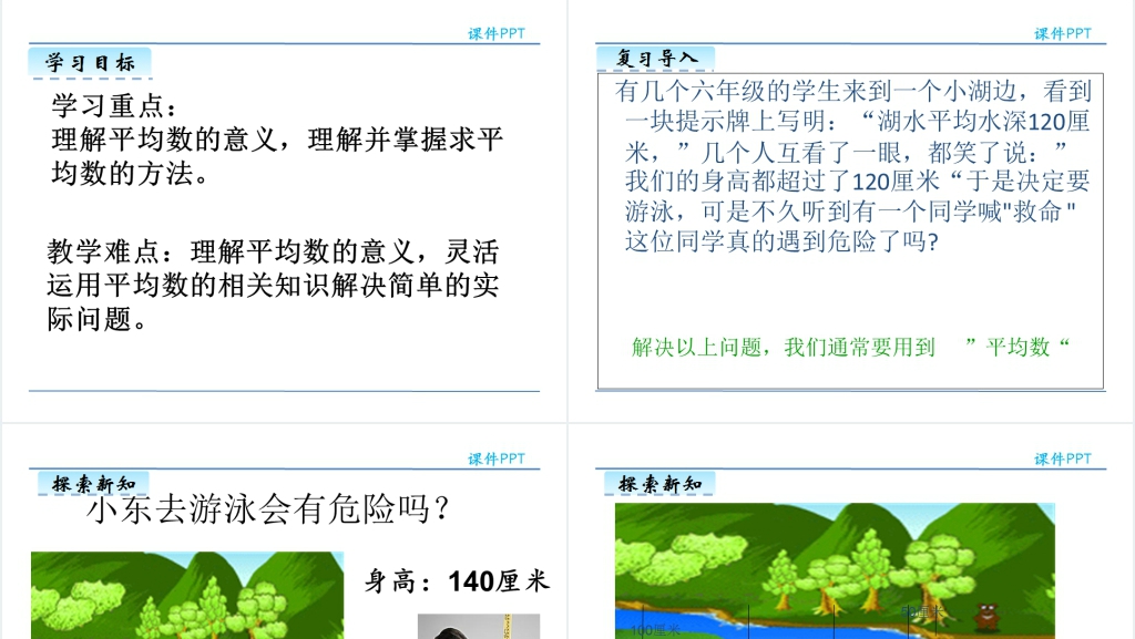 人教版四年级下册平均数PPT课件 人教版四年级下册平均数PPT课件