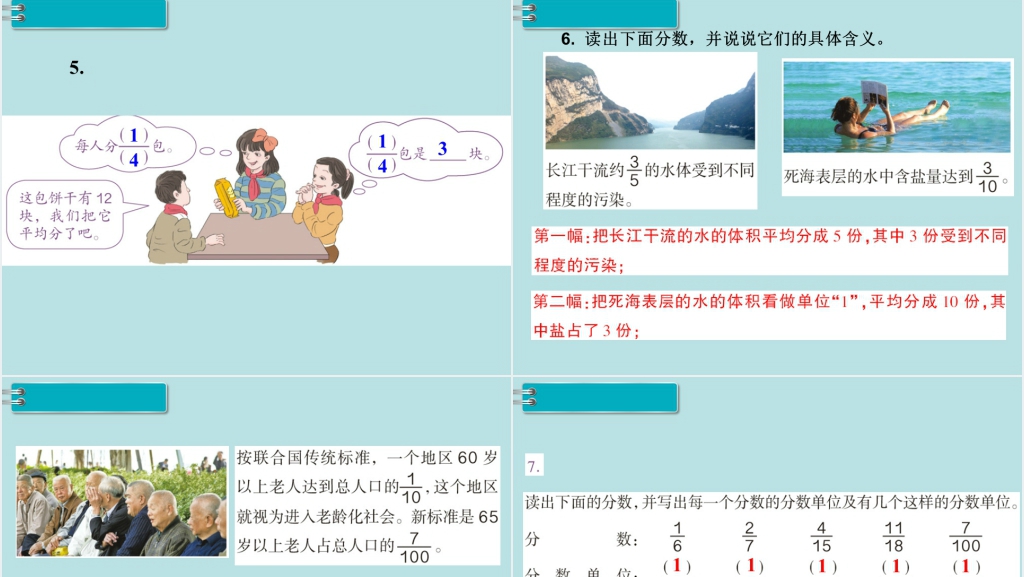 五年级数学下册分数的产生和意义PPT课件
