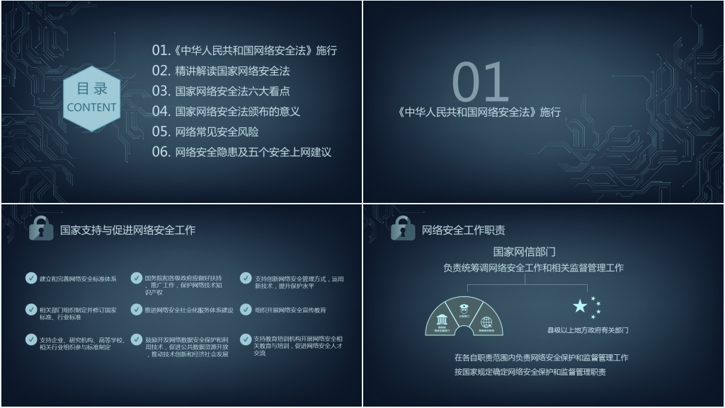 网络安全法主题教育PPT课件 网络安全法主题教育PPT课件